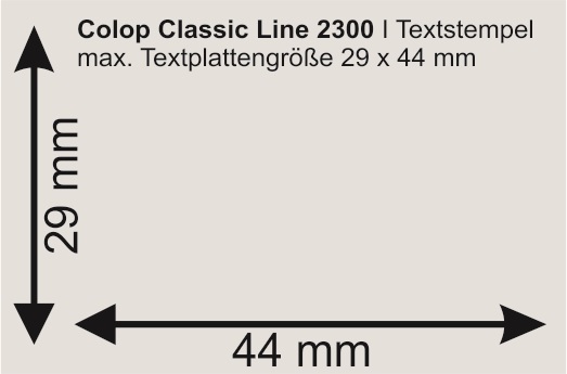 Colop Classic Line 2300 | bis zu 7 Zeilen