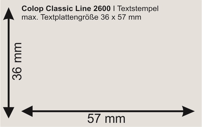 Colop Classic Line 2600 | bis zu 8 Zeilen